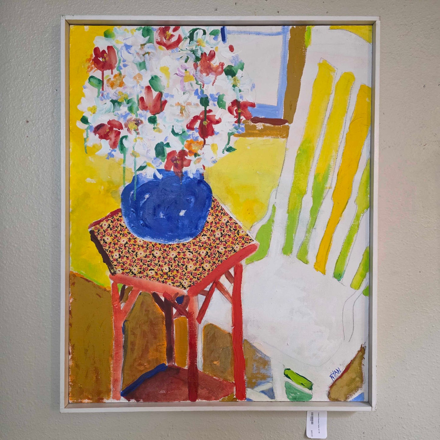 Colorful Flowers Table Art