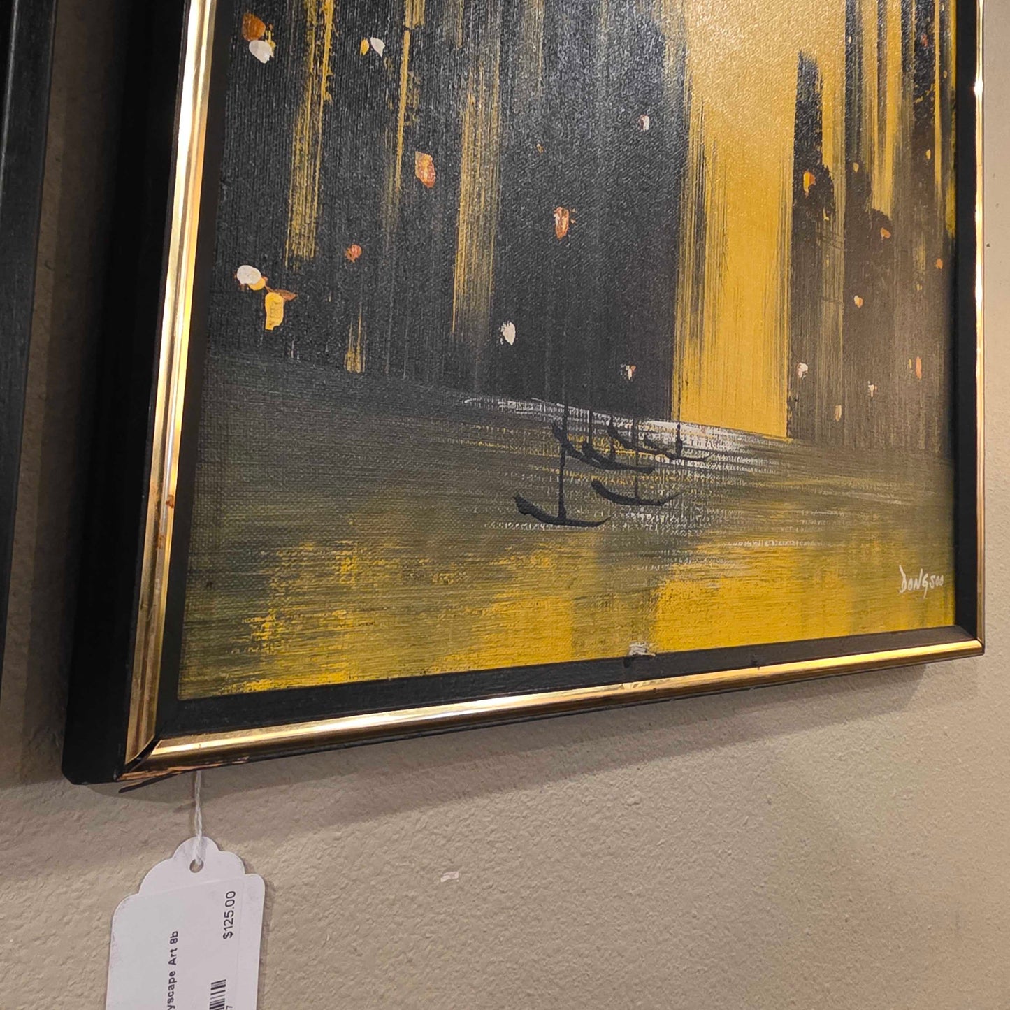 MC Golden Cityscape Art