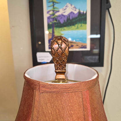 Uttermost Ornate Red Shade Buffet Lamp