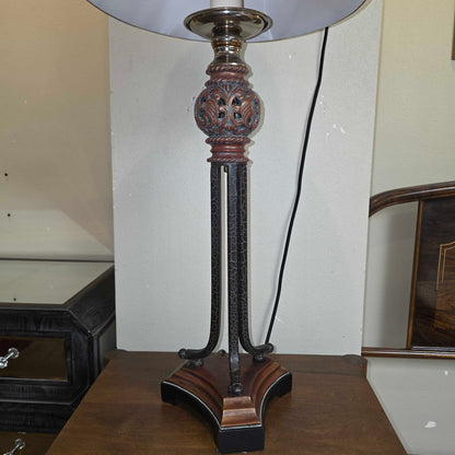 Uttermost Ornate Red Shade Buffet Lamp