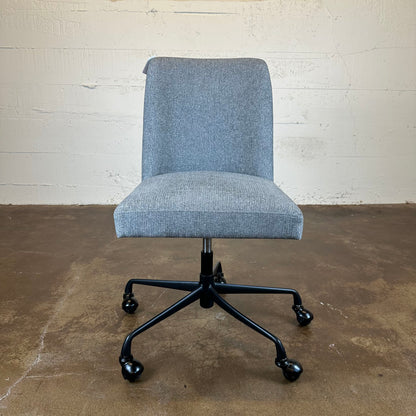 Pottery Barn Grey Upholstered Office Chair