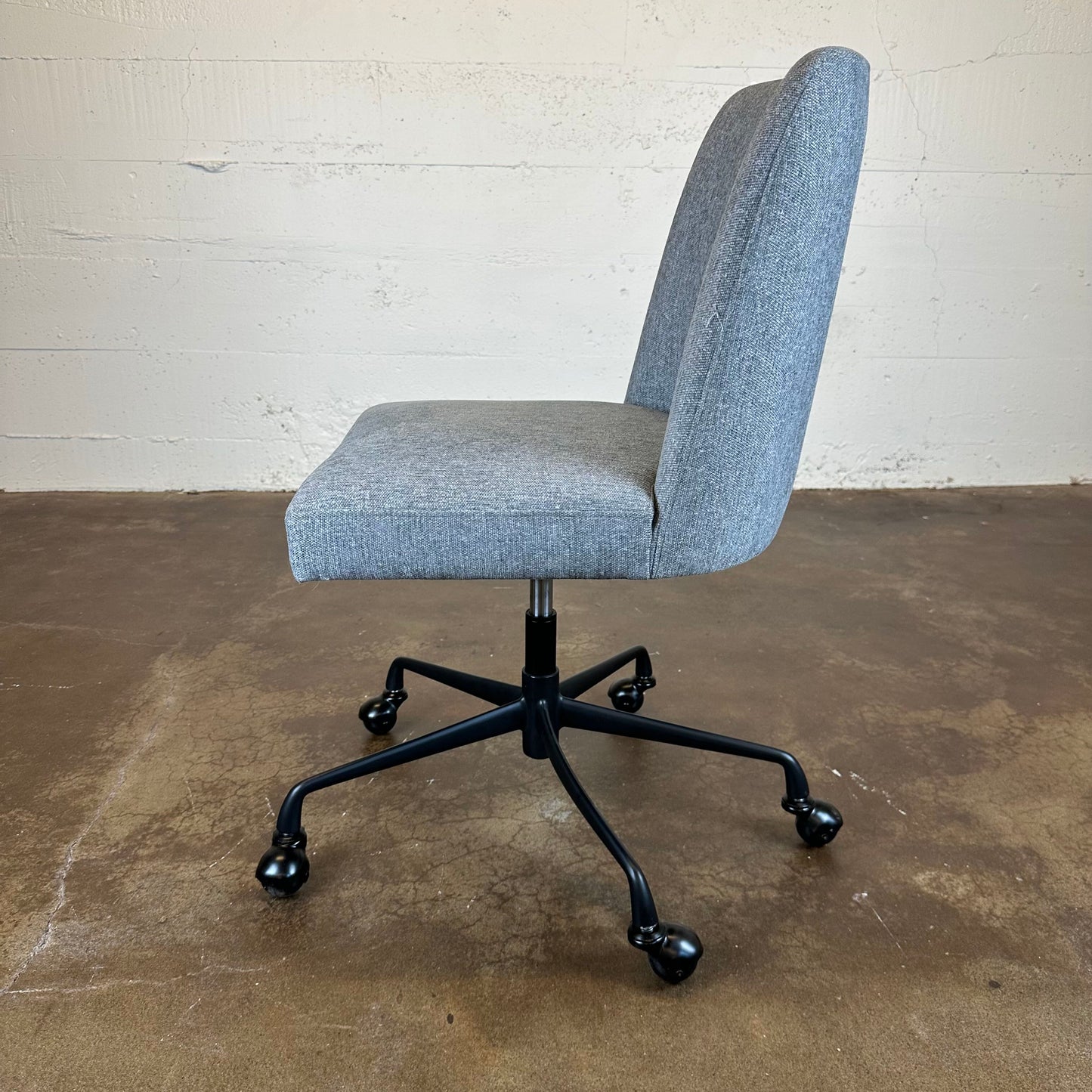 Pottery Barn Grey Upholstered Office Chair