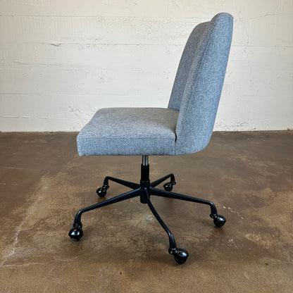 Pottery Barn Grey Upholstered Office Chair
