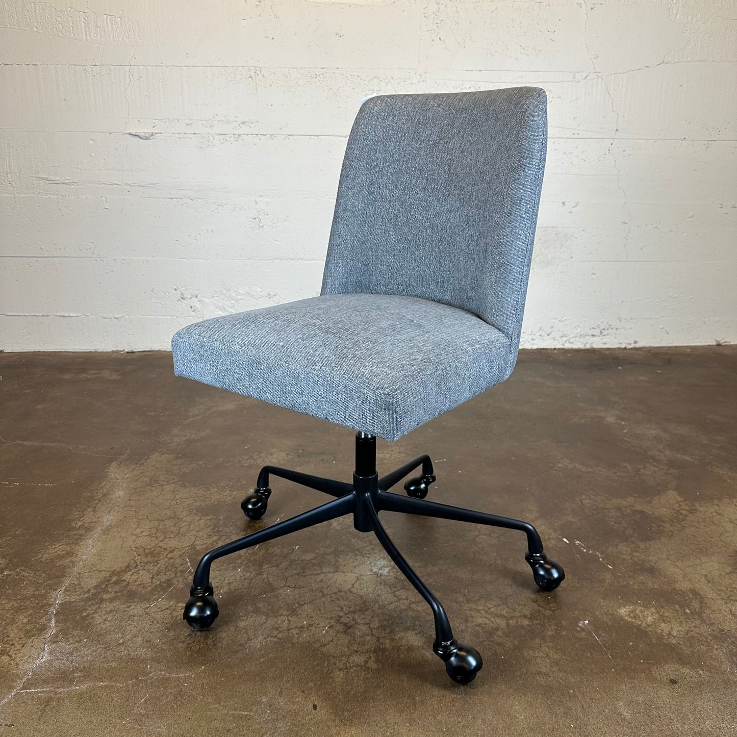Pottery Barn Grey Upholstered Office Chair