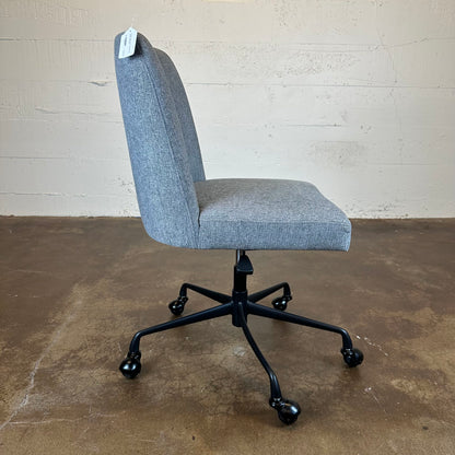 Pottery Barn Grey Upholstered Office Chair