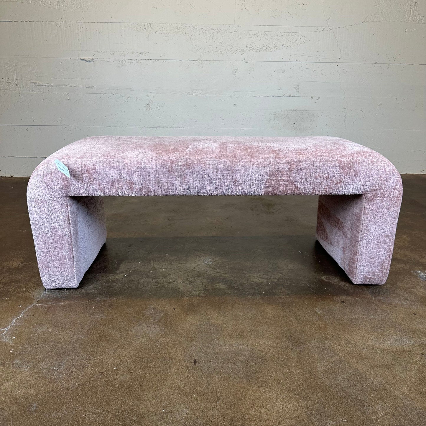 Blush Waterfall Accent Bench