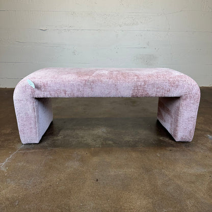 Blush Waterfall Accent Bench