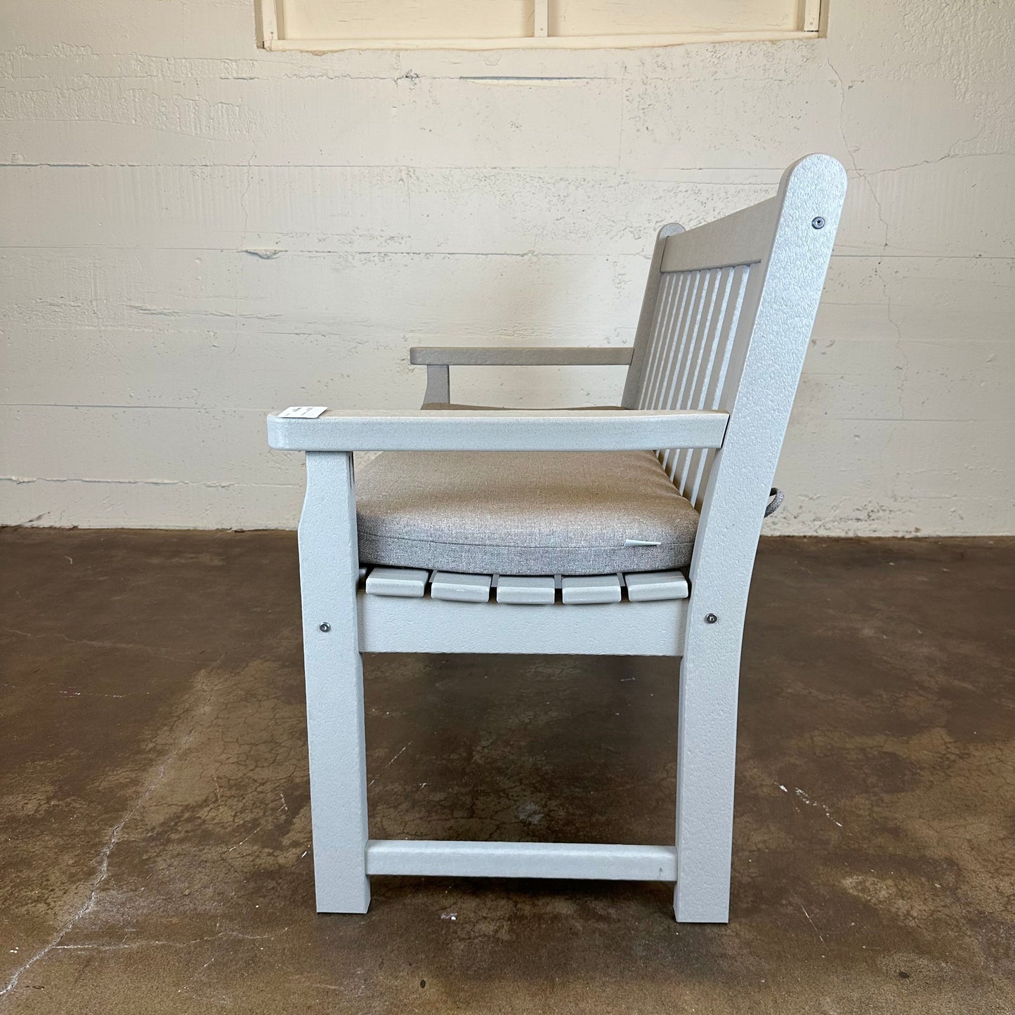 Outdoor Bench w/ Upholstered Cushion