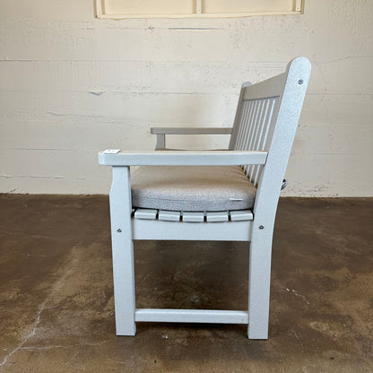 Outdoor Bench w/ Upholstered Cushion