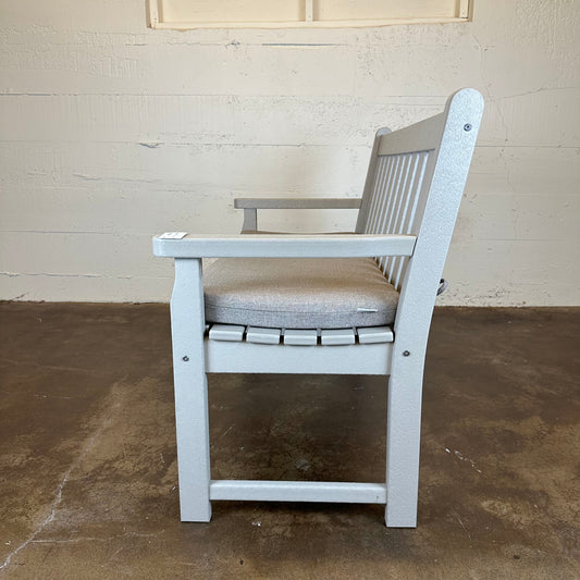 Outdoor Bench w/ Upholstered Cushion