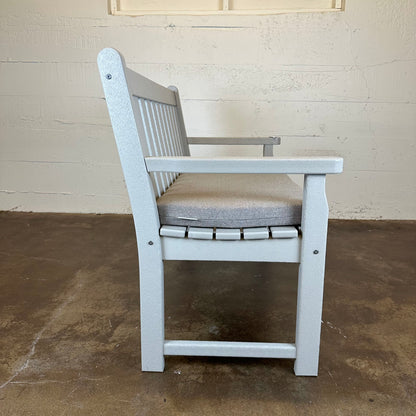 Outdoor Bench w/ Upholstered Cushion