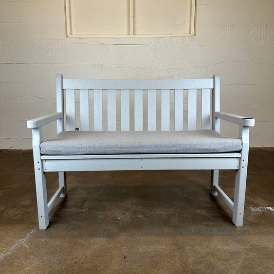 Outdoor Bench w/ Upholstered Cushion
