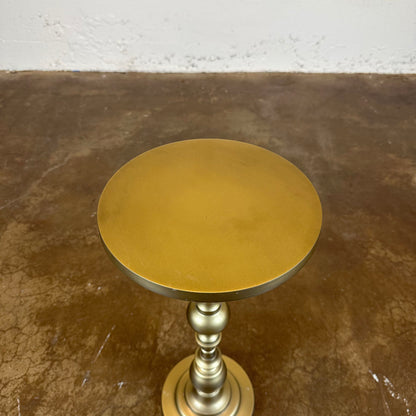 Gold Pedestal Side Table