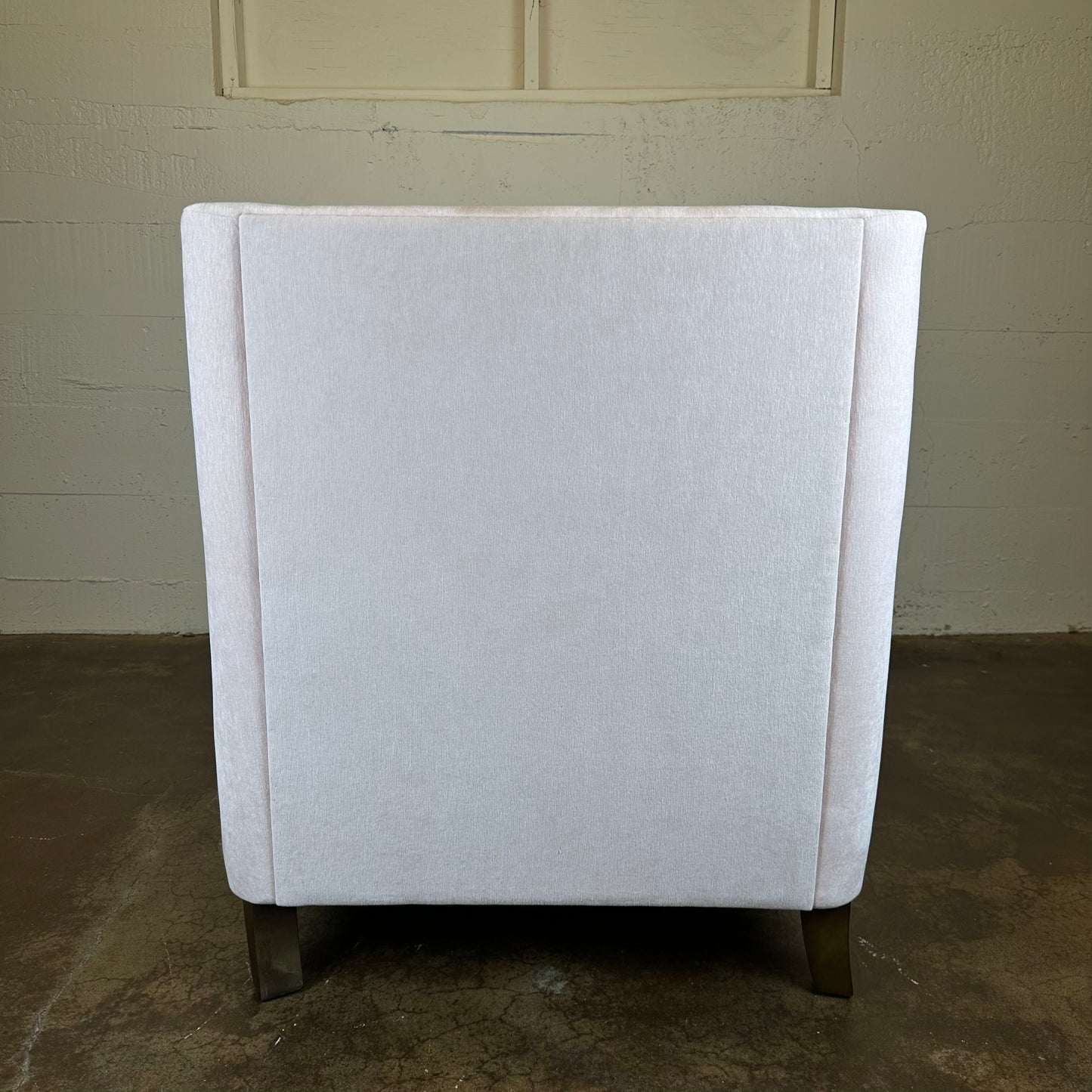 Blush Accent Chair w/ Lumbar Pillow