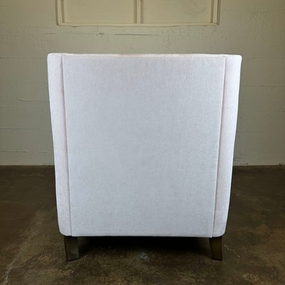 Blush Accent Chair w/ Lumbar Pillow