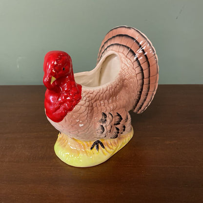 Vintage Red Turkey Planter