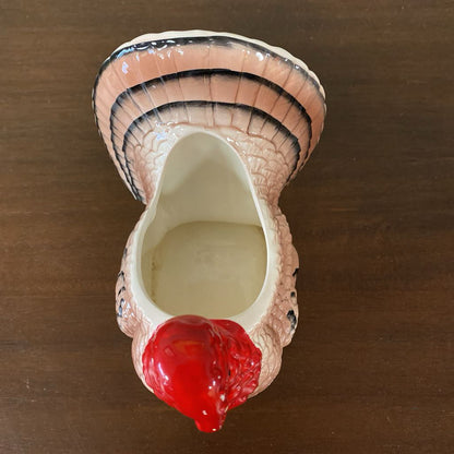 Vintage Red Turkey Planter