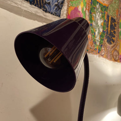 Purple Bendy Neck Desk Lamp
