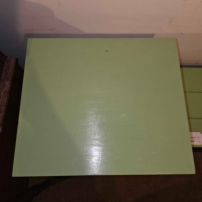 White 1 Drawer Small Cabinet with Glass Door