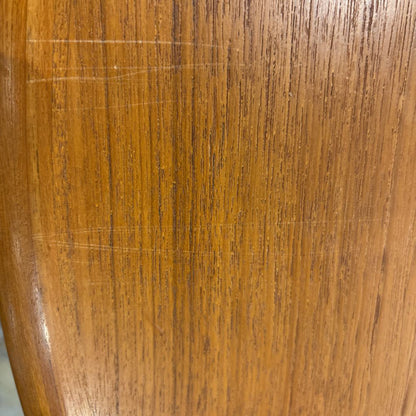 Danish Teak Expanding Dining Table w/ Two Leafs