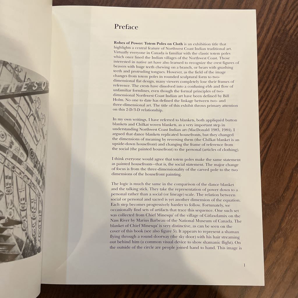 Robes of Power Totem Poles on Cloth Book UNIQUE FINDS