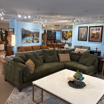 Clallam Olive RAF Chaise Sofa