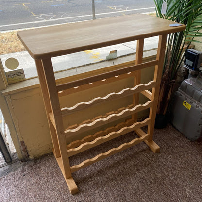 Blonde Wood Wine Table