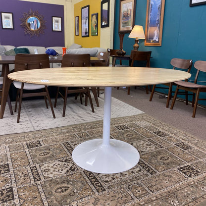 ROOM & BOARD Oval Spalted Top Saarinen Style Dining Table