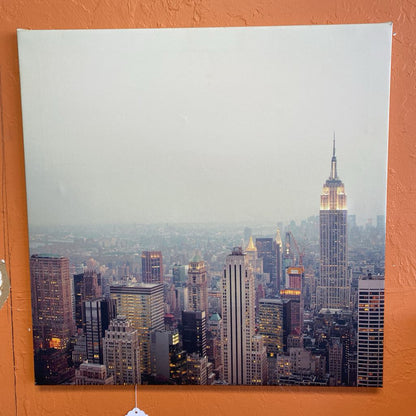 NY Skyline Square Canvas Photo