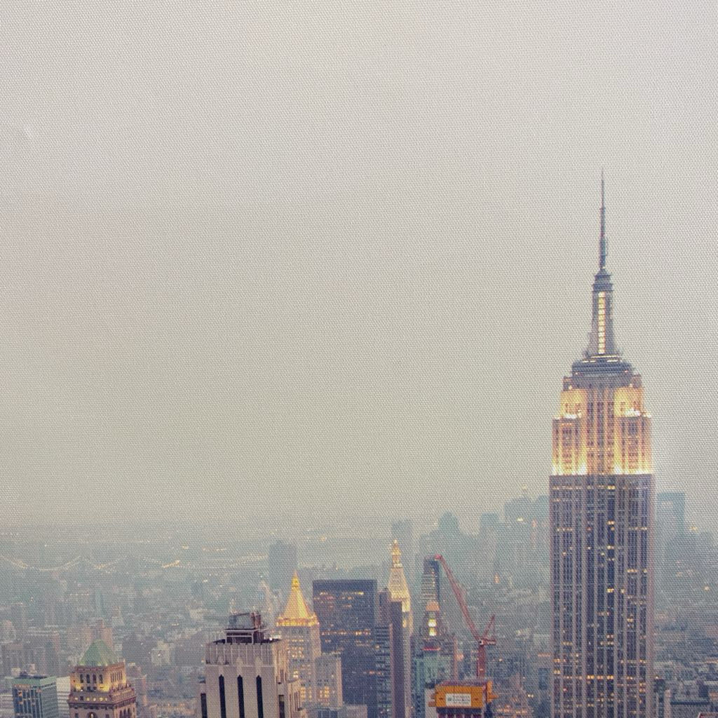 NY Skyline Square Canvas Photo