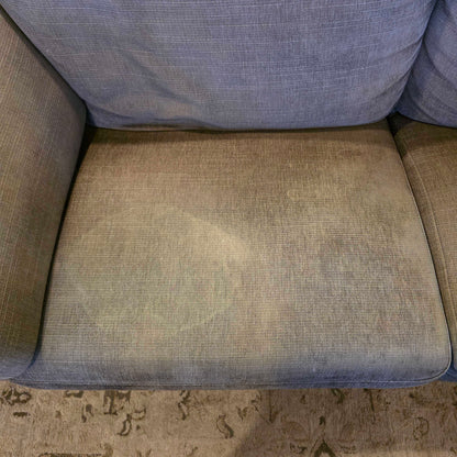 Dark Grey Fabric Curved Arm Sofa