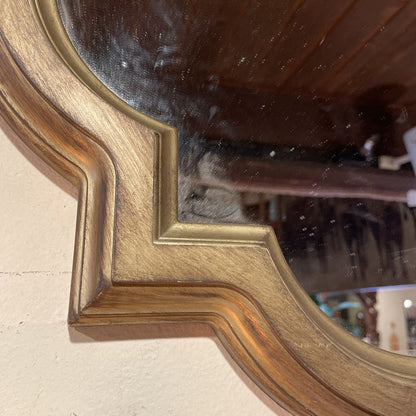 Gold Scalloped Frame Small Mirror