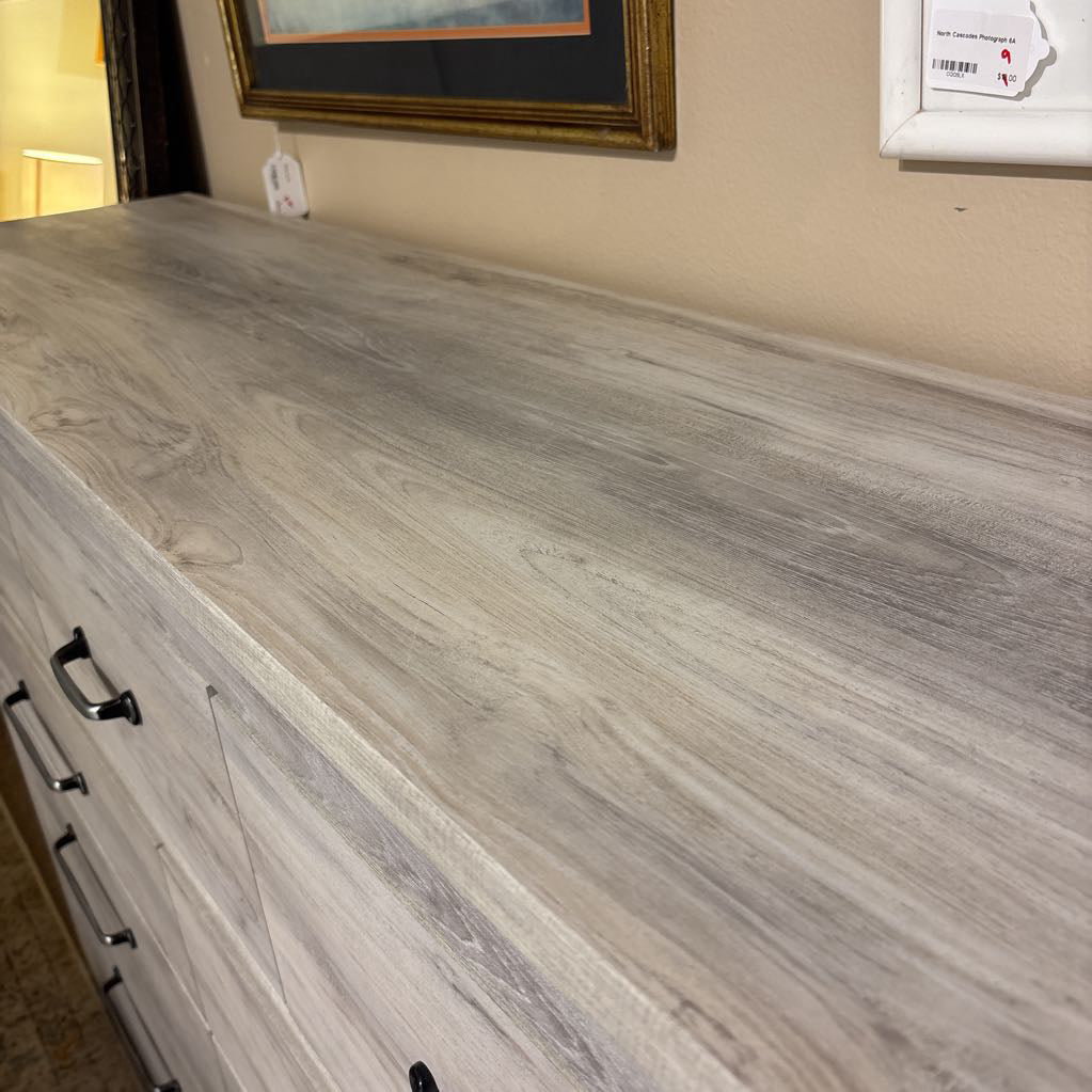 Ashley 9 Drawer Rustic Lowboy