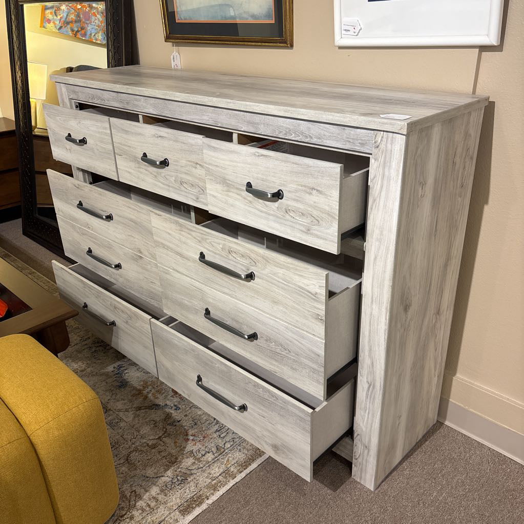 Ashley 9 Drawer Rustic Lowboy