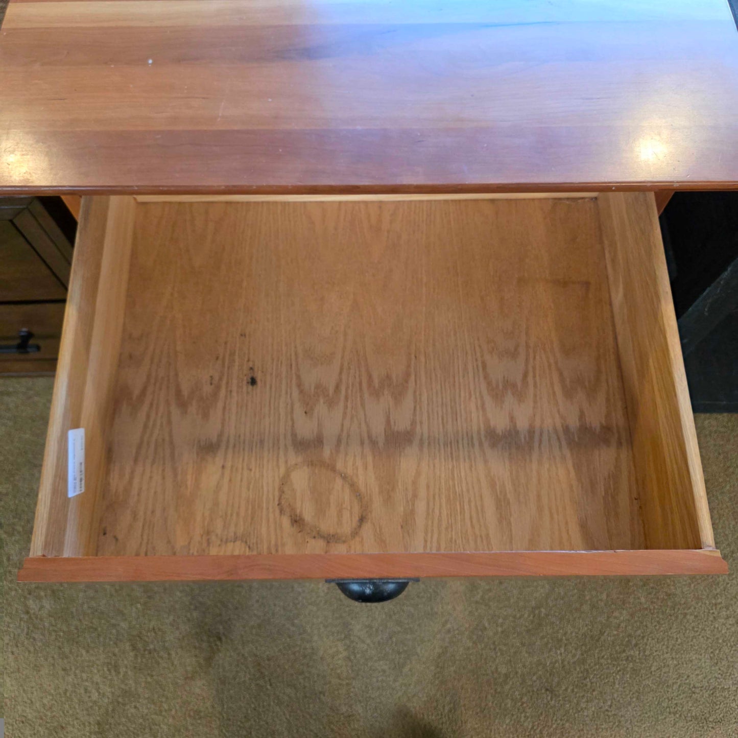 Cherry One Drawer Nightstand w Cubby