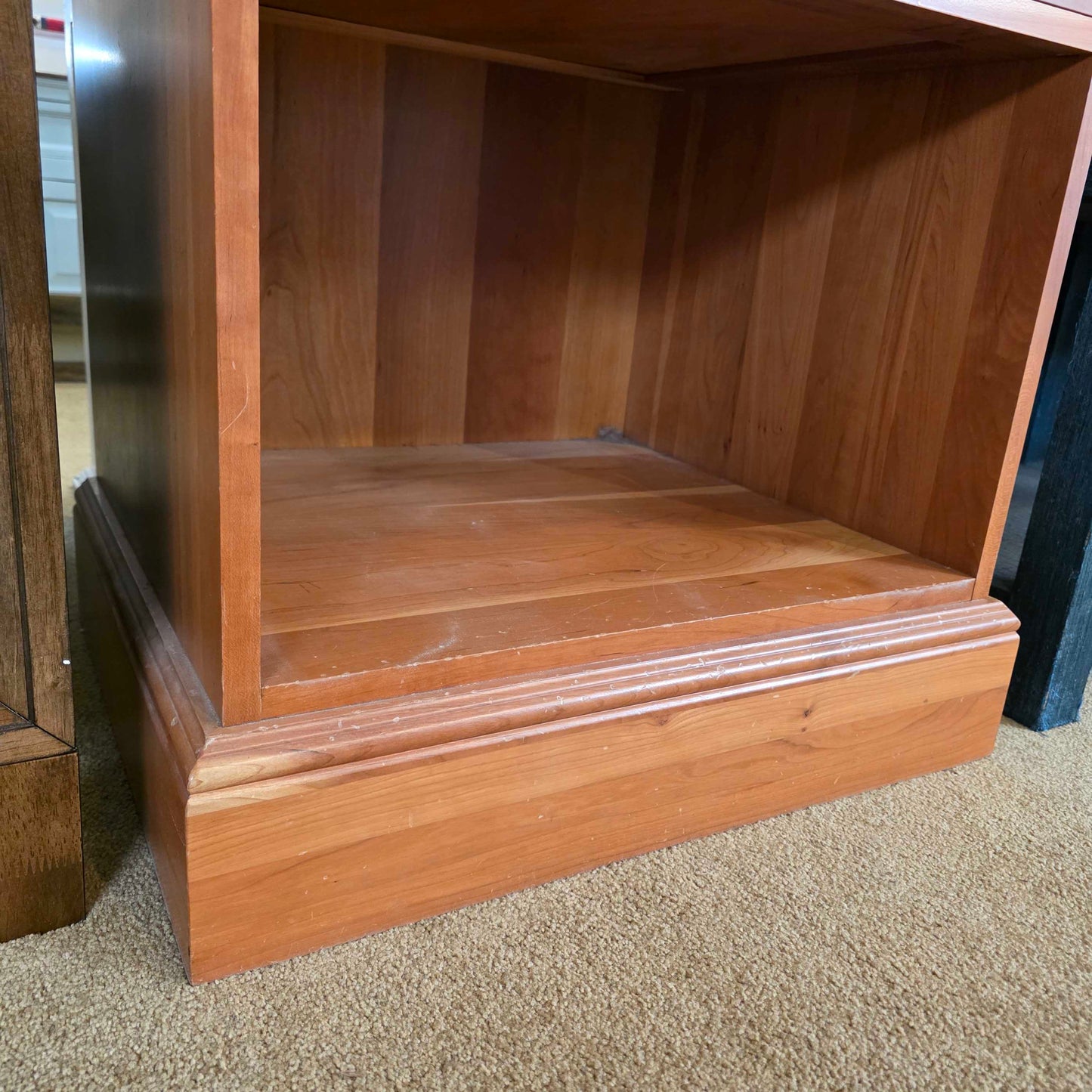 Cherry One Drawer Nightstand w Cubby