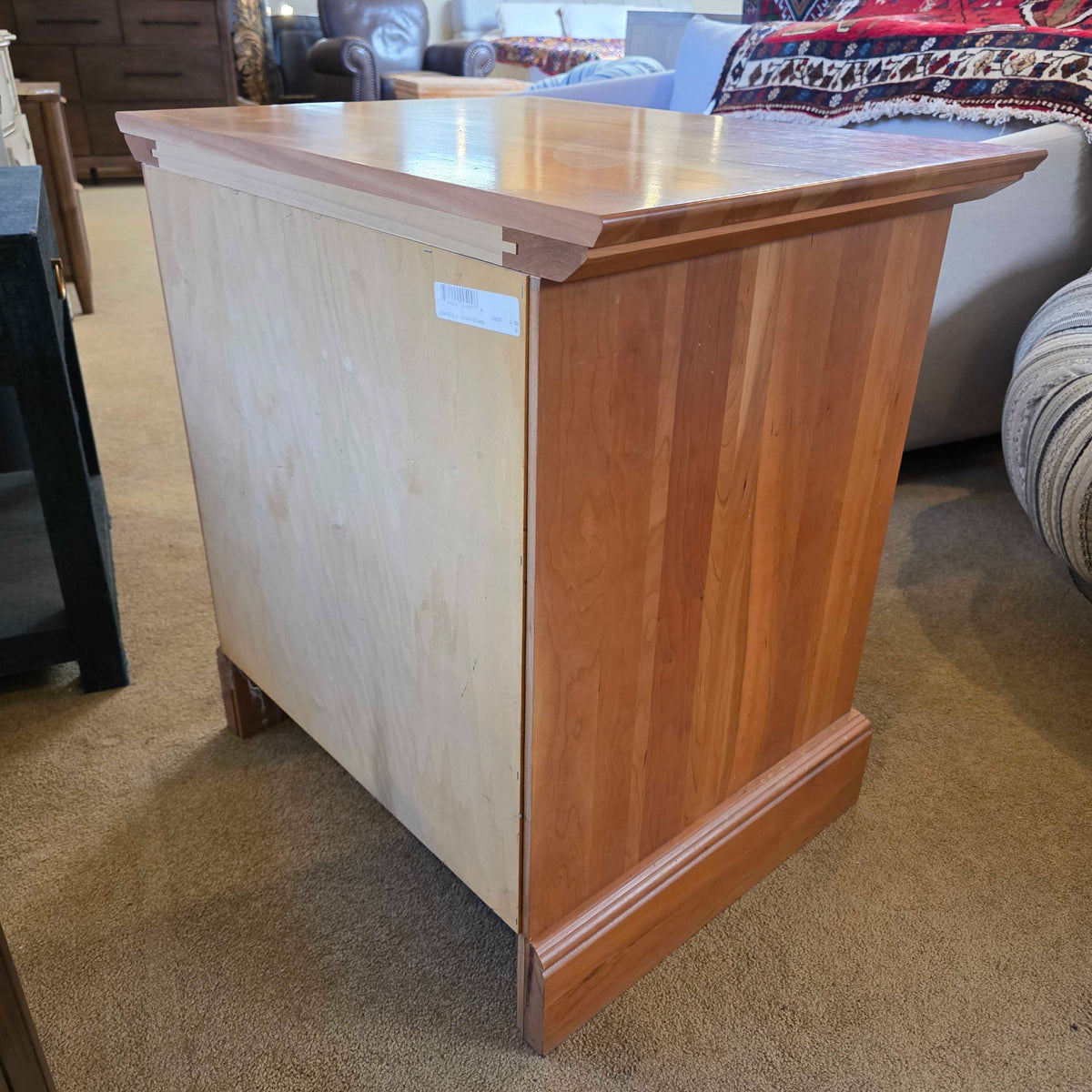 Cherry One Drawer Nightstand w Cubby