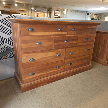 Cherry 9 Drawer Dresser