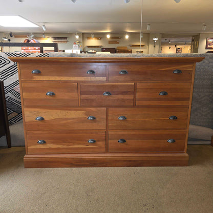 Cherry 9 Drawer Dresser