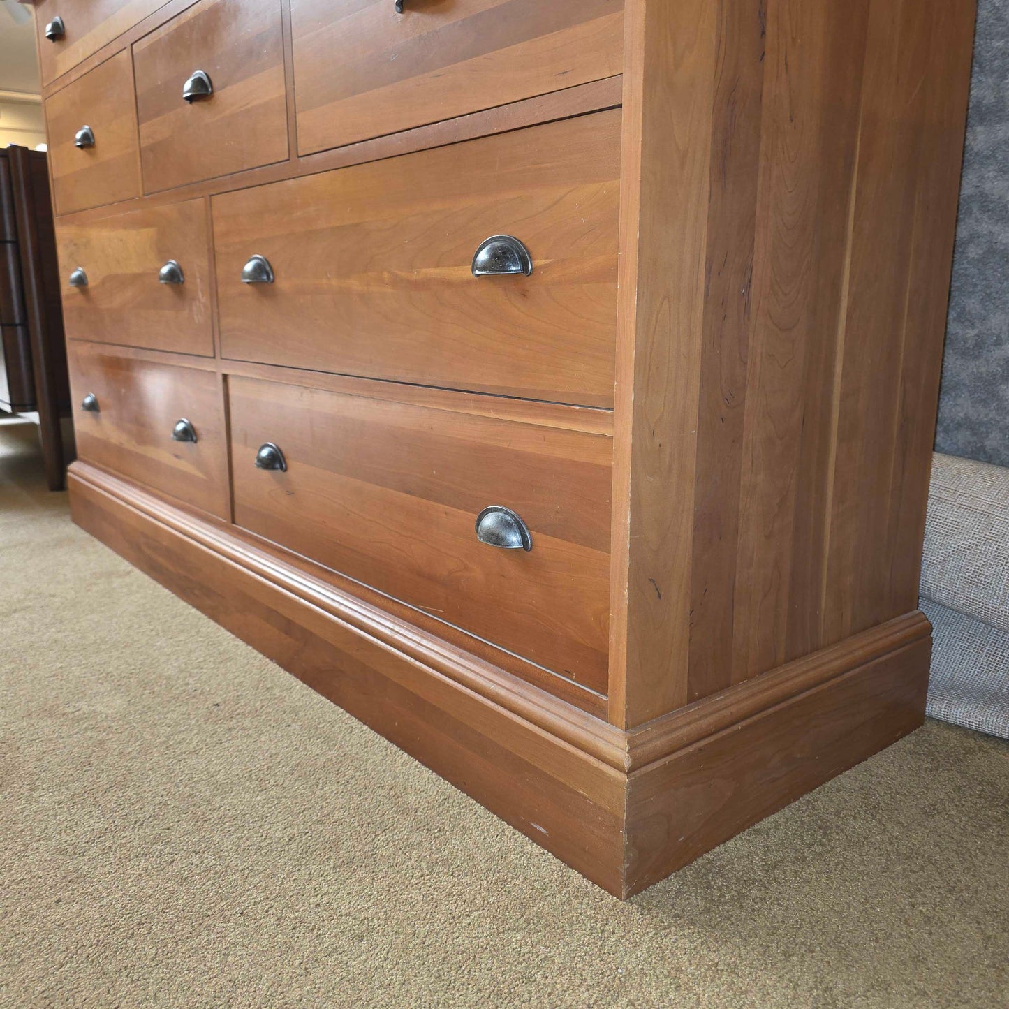 Cherry 9 Drawer Dresser