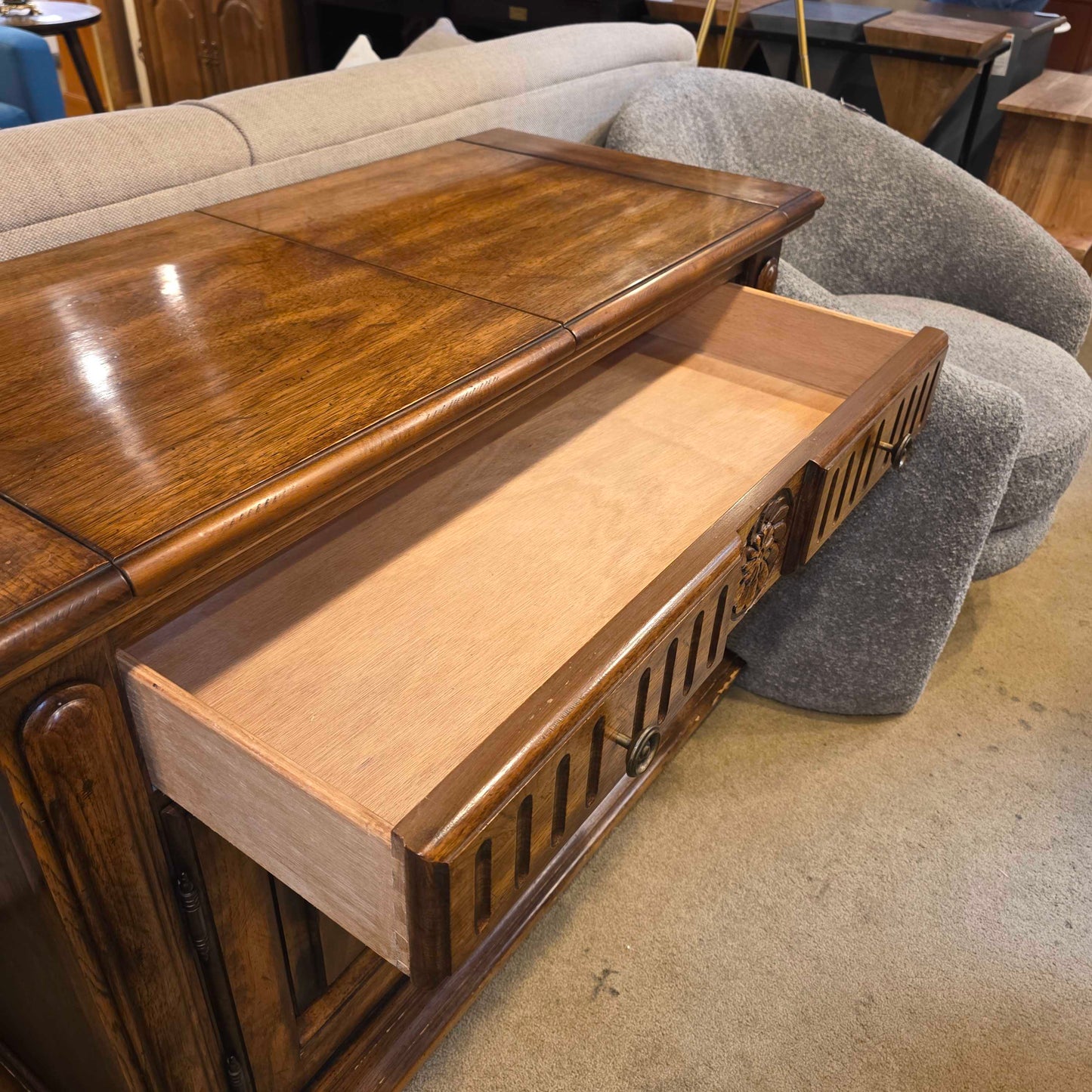 Hibriten 2 Door 1 Drawer Buffet Cabinet AS IS