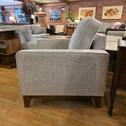 Flax Button Tufted Chair