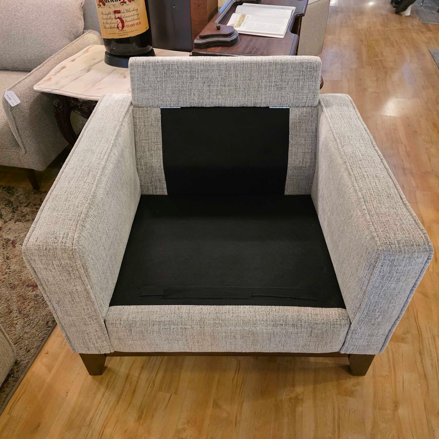 Flax Button Tufted Chair