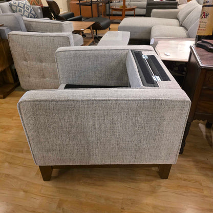 Flax Button Tufted Chair