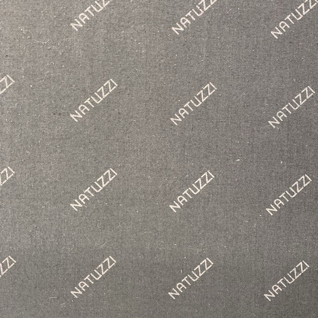 NATUZZI Dark Taupesque Tweedish Sofa