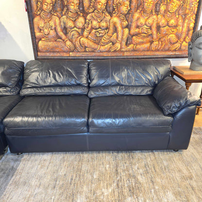 Leather Sleeper Sectional
