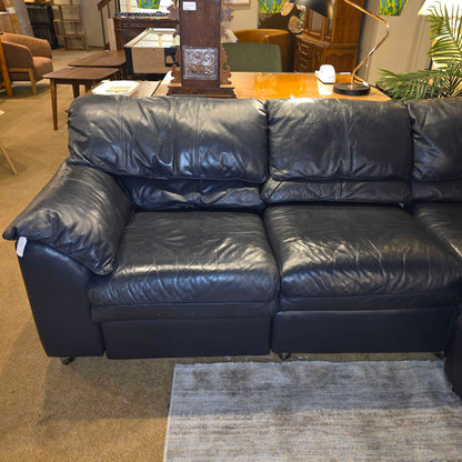 Leather Sleeper Sectional