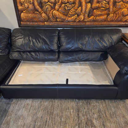 Leather Sleeper Sectional