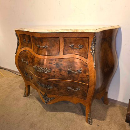 Burl Bombe Style Chest