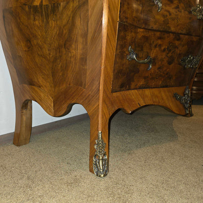 Burl Bombe Style Chest